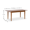 Σετ τραπεζαρίας Adare 5 τμχ μασίφ ξύλο - MDF με επεκτεινόμενο τραπέζι 140/180x78x77εκ.