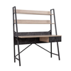 ATRIUM ΓΡΑΦΕΙΟ 1ΣΥΡΤΑΡΙ SONOMA ΜΑΥΡΟ ΠΕΤΡΑ 125x55x150