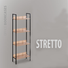 STEP ΒΙΒΛΙΟΘΗΚΗ SONOMA ΜΑΥΡΟ 80x30x120