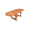BOLTON ΤΡΑΠΕΖΙ ΟΒΑΛ ΕΠΕΚΤΕΙΝΟΜΕΝΟ ΤΕΑΚ OIL FINISH 160(40+40)/240X90X75cm