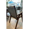 Ξύλινη Πολυθρόνα Acacia Wood Με Rattan 63Χ57Χ90