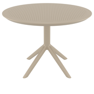 SKY TAUPE Φ105X74εκ. ΤΡΑΠΕΖΙ ΠΟΛ/ΝΙΟΥ
