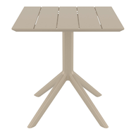 PARIS TAUPE 70X70X74εκ. ΤΡΑΠΕΖΙ ΠΟΛ/ΝΙΟΥ