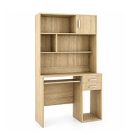 Desk 100x55xH80cm with shelving unit 100x30xH100cm
