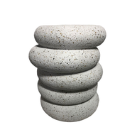 BALANCE SIDE TABLE TERRAZZO 41x42.5x50cm