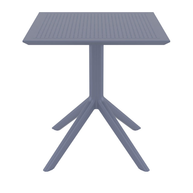 SKY DARK GREY 70X70X74εκ. ΤΡΑΠΕΖΙ ΠΟΛ/ΝΙΟΥ
