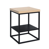 ALE SIDE TABLE SONOMA ΜΑΥΡΟ OAK ΜΑΥΡΟ 45x45x60