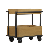 Bob Τροχήλατο Βοηθητικό Τραπεζάκι 50x35xH55cm