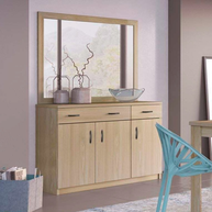 No1 Μπουφές 3Φυλλος με Καθρέφτη 120x38xH84cm