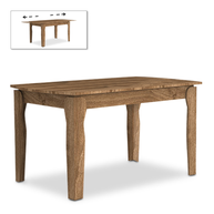 Τραπέζι Marlon επεκτεινόμενο χρώμα καρυδί 140+40x80x76εκ.
