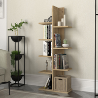 Βιβλιοθήκη Tree χρώμα sapphire oak 45x21,4x121,8εκ.