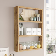 Ραφιέρα τοίχου Prena χρώμα atlantic pine 43,2x9x60εκ.