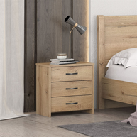 No2 Κομοδίνο 3 Συρτάρια 48x36xH53cm