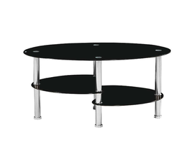 MILAN ΜΑΥΡΟ 90Χ55Χ40εκ.ΤΡΑΠΕΖΙ ΣΑΛΟΝΙΟΥ