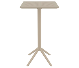 SKY TAUPE BAR 60Χ60Χ108εκ.ΠΤΥΣ/ΝΟ ΤΡΑΠ. ΠΟΛ/ΝΙΟΥ