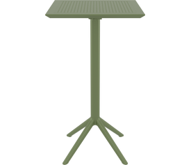 SKY OLIVE GREEN BAR 60Χ60Χ108εκ.ΠΤΥΣ/ΝΟ ΤΡΑΠ. ΠΟΛ/ΝΙΟΥ