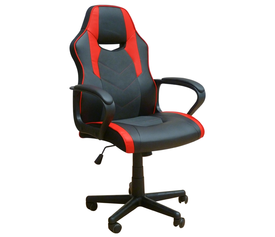 A6210 ΜΑΥΡΟ/ΚΟΚΚΙΝΟ PU ΠΟΛΥΘΡΟΝΑ GAMING