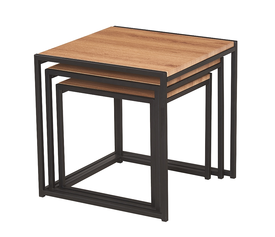 ALBA SET 3 ΤΜΧ ΤΡΑΠΕΖΑΚΙΑ OAK GRAIN