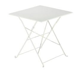 MAYO ΤΡΑΠΕΖΙ ΚΑΦΕΝΕΙΟΥ ΤΕΤΡΑΓΩΝΟ ΛΕΥΚΟ 70x70χ72cm