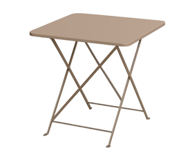MAYO ΤΡΑΠΕΖΙ ΚΑΦΕΝΕΙΟΥ ΤΕΤΡΑΓΩΝΟ TAUPE 70x70χ72cm