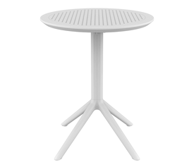 SKY WHITE Φ60X74εκ. ΤΡΑΠΕΖΙ ΠΤΥΣ/ΝΟ ΠΟΛ/ΝΙΟΥ