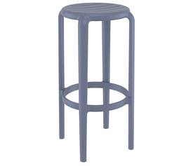 TOM 75εκ. ΣΚΑΜΠΟ DARK GREY ΠΟΛ/ΝΙΟΥ