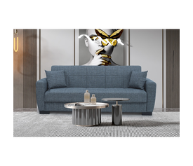 ANIMA GREY ΥΦΑΣΜΑ 3ΘΕΣΙΟΣ ΚΑΝΑΠΕΣ/ΚΡΕΒΑΤΙ ΜΕ ΑΠΟΘ.ΧΩΡΟ 210X80εκ.