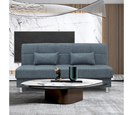 FELINA GREY ΥΦΑΣΜΑ 3ΘΕΣΙΟΣ ΚΑΝΑΠΕΣ/ΚΡΕΒΑΤΙ ΜΕ ΑΠΟΘ.ΧΩΡΟ 182X90εκ.