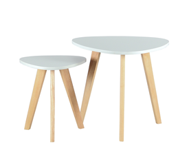 MOLY ΣΕΤ 2τμχ.ΤΡΑΠΕΖΙ ΣΑΛΟΝΙΟΥ 60X60X55 & 40X40X45εκ.