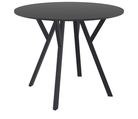 MAX ΤΡΑΠΕΖΙ Φ90Χ74εκ. BLACK LAMINATE 12mm