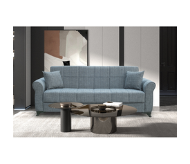 LENA GREY ΥΦΑΣΜΑ 3ΘΕΣΙΟΣ ΚΑΝΑΠΕΣ/ΚΡΕΒΑΤΙ ΜΕ ΑΠΟΘ.ΧΩΡΟ 210X80εκ.