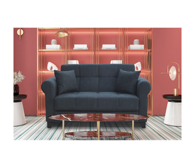 AZUR GREY ΥΦΑΣΜΑ 2ΘΕΣΙΟΣ ΚΑΝΑΠΕΣ/ΚΡΕΒΑΤΙ ΜΕ ΑΠΟΘ.ΧΩΡΟ 150Χ80εκ.