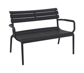 PARIS ΚΑΝΑΠΕΣ BLACK 116X70X75εκ. ΠΟΛ/ΝΙΟΥ