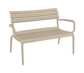 PARIS ΚΑΝΑΠΕΣ TAUPE 116X70X75εκ. ΠΟΛ/ΝΙΟΥ