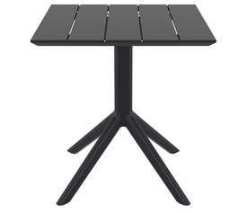 PARIS BLACK 70X70X74εκ. ΤΡΑΠΕΖΙ ΠΟΛ/ΝΙΟΥ