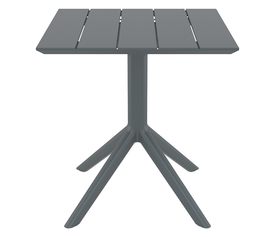 PARIS DARK GREY 70X70X74εκ. ΤΡΑΠΕΖΙ ΠΟΛ/ΝΙΟΥ