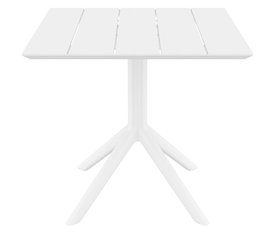 PARIS WHITE 80X80X74εκ. ΤΡΑΠΕΖΙ ΠΟΛ/ΝΙΟΥ