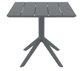 PARIS DARK GREY 80X80X74εκ. ΤΡΑΠΕΖΙ ΠΟΛ/ΝΙΟΥ