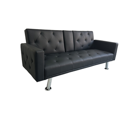 REST/ARMS BLACK PU ΚΑΝΑΠΕΣ-ΚΡΕΒΑΤΙ 188X88εκ.