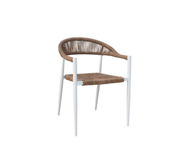 VALERIA WHITE/NATURAL ΠΟΛ/ΝΑ ΑΛΟΥΜΙΝΙΟΥ 57Χ57Χ78εκ.