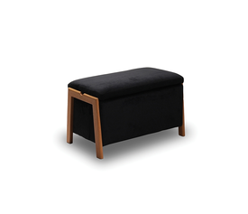 DALI ΣΚΑΜΠΟ VELVET BLACK ΜΕ ΑΠΟΘ. ΧΩΡΟ 75X42X44εκ.