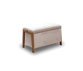 DALI ΣΚΑΜΠΟ VELVET BEIGE ΜΕ ΑΠΟΘ. ΧΩΡΟ 75X42X44εκ.