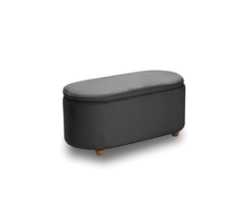 FOSTER ΣΚΑΜΠΟ VELVET GREY ΜΕ ΑΠΟΘ. ΧΩΡΟ 99Χ45X45εκ.