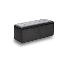 LIDO ΣΚΑΜΠΟ VELVET GREY ΜΕ ΑΠΟΘ. ΧΩΡΟ 101X41X42εκ.