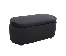 FOSTER ΣΚΑΜΠΟ VELVET BLACK ΜΕ ΑΠΟΘ. ΧΩΡΟ 99Χ45X45εκ.