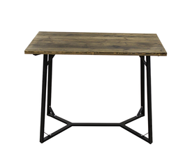 BISTRO ΤΡΑΠΕΖΙ BAR 120X65X98εκ. ΜΑΥΡΟ ΜΕΤΑΛΛΟ-ΞΥΛΟ