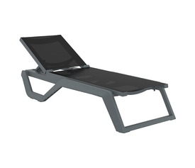 RIO PRO ΞΑΠΛΩΣΤΡΑ DARK GREY/BLACK ΠΟΛ/ΝΙΟΥ 190X70X33εκ.