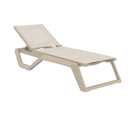 RIO PRO ΞΑΠΛΩΣΤΡΑ TAUPE/TAUPE ΠΟΛ/ΝΙΟΥ 190X70X33εκ.