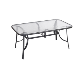 DENIM ΑΝΘΡΑΚΙ 150Χ90X71εκ. ΜΕΤΑΛΛΙΚΟ ΤΡΑΠΕΖΙ