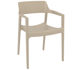 TULUM TAUPE ΠΟΛΥΘΡΟΝΑ ΠΟΛ/ΝΙΟΥ 55X52X79εκ.